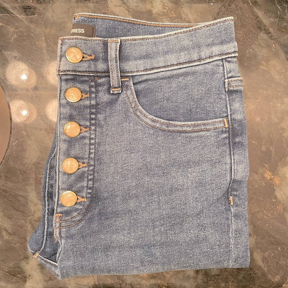 Express Super High Rise Skinny Jeans